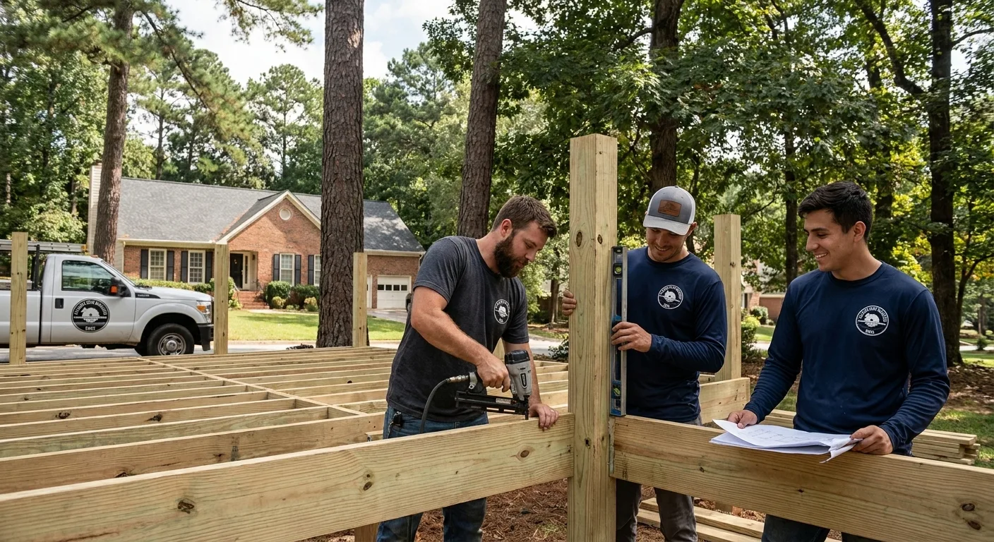 Deck Builders Atlanta crew at work near Marietta, GA