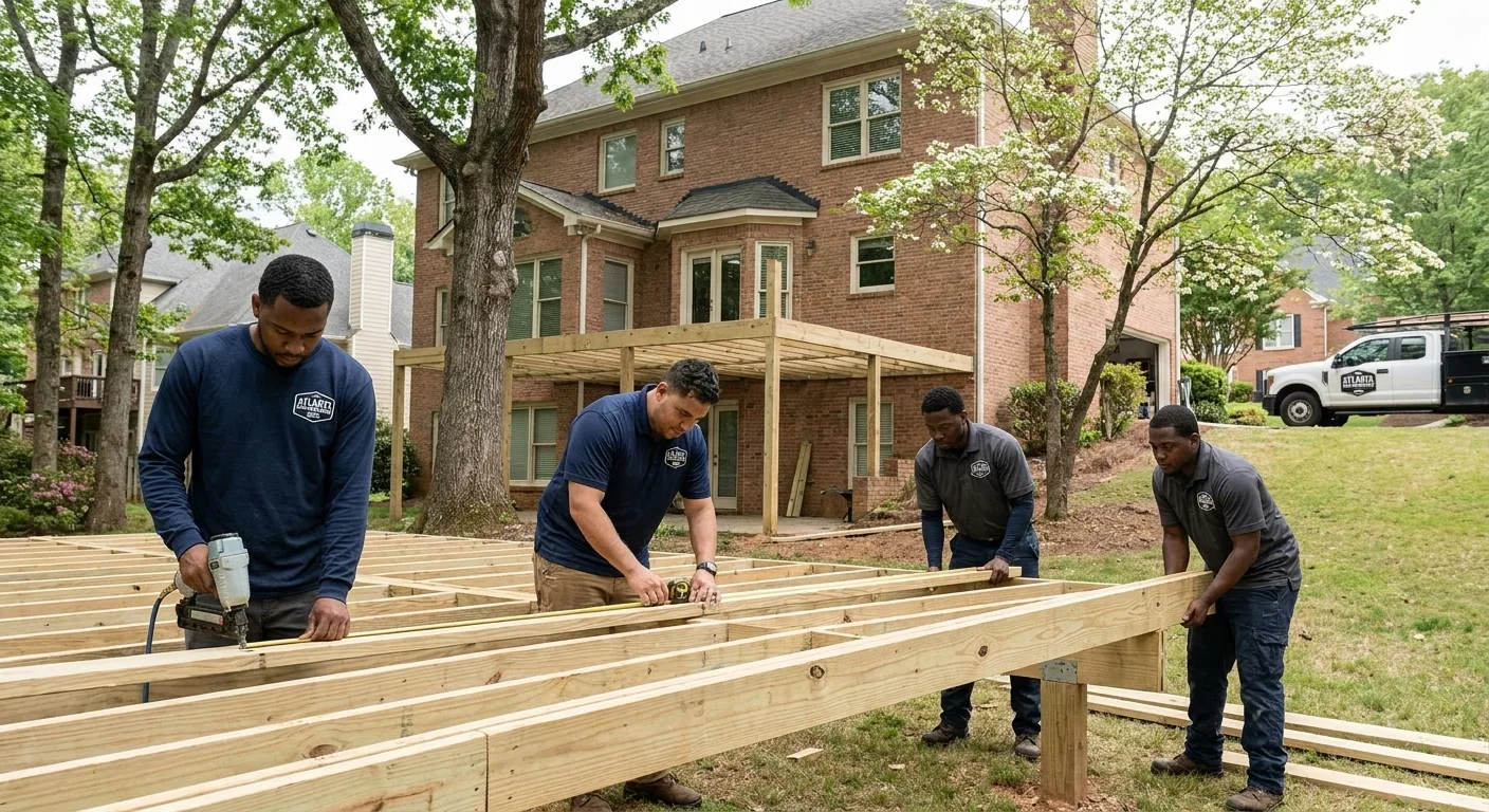 Deck Builders Atlanta crew at work near Buckhead, GA